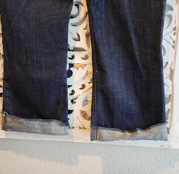JOES JEANS CURVY BOOTCUT DARK WASH MID RISE RAW HEM SZ 30 - Picture 12 of 12